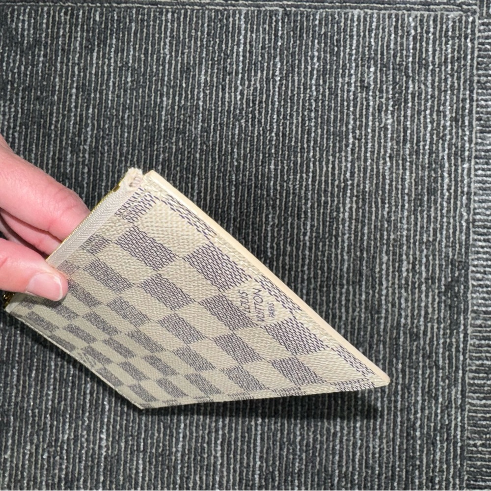 LOUIS VUITTON DAMIER AZUR FELICIE WALLET COIN ZIP - Picture 4 of 10